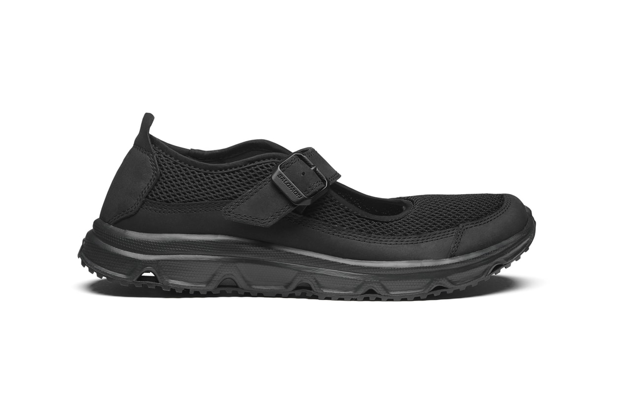 salomon rx mary jane marie jeanne recovery shoe velcro strap black ghost gray teaser monochromatic sandy liang influence