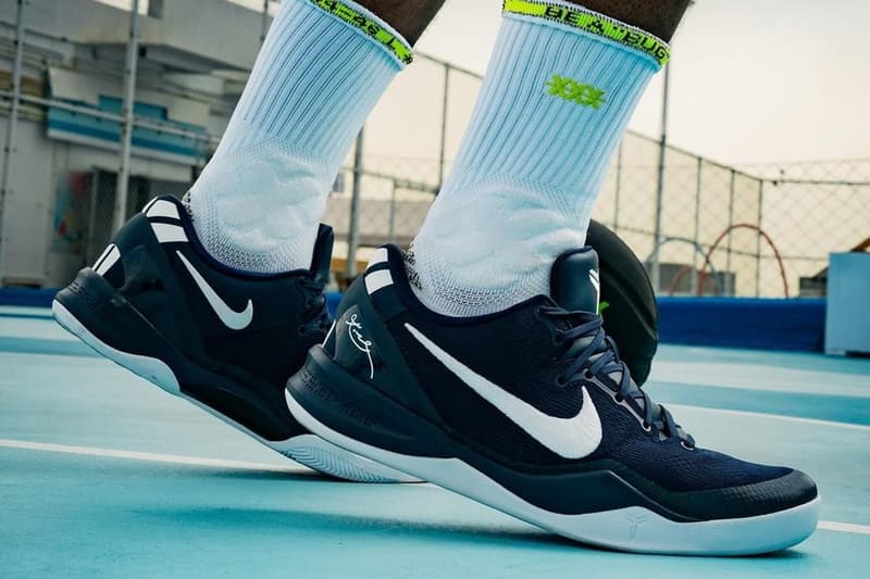 First Look at the Nike Kobe 8 Proto "College Navy" College Navy/White-College Navy kobe bryant vanessa black mamba swoosh nike nba basketball shoes HF9550-400 fall 2024