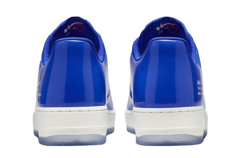 Official Look at the .SWOOSH x Nike Air Force 1 Low "404 Error" HJ1060-400 racer blue white