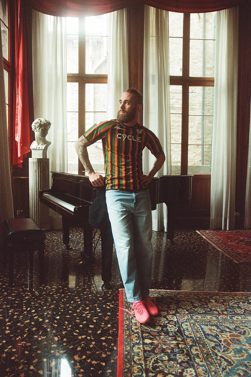 cycle Venezia FC italian denim brand official partner football soccer italy 2023 2024 season pre match Serie B Veneto