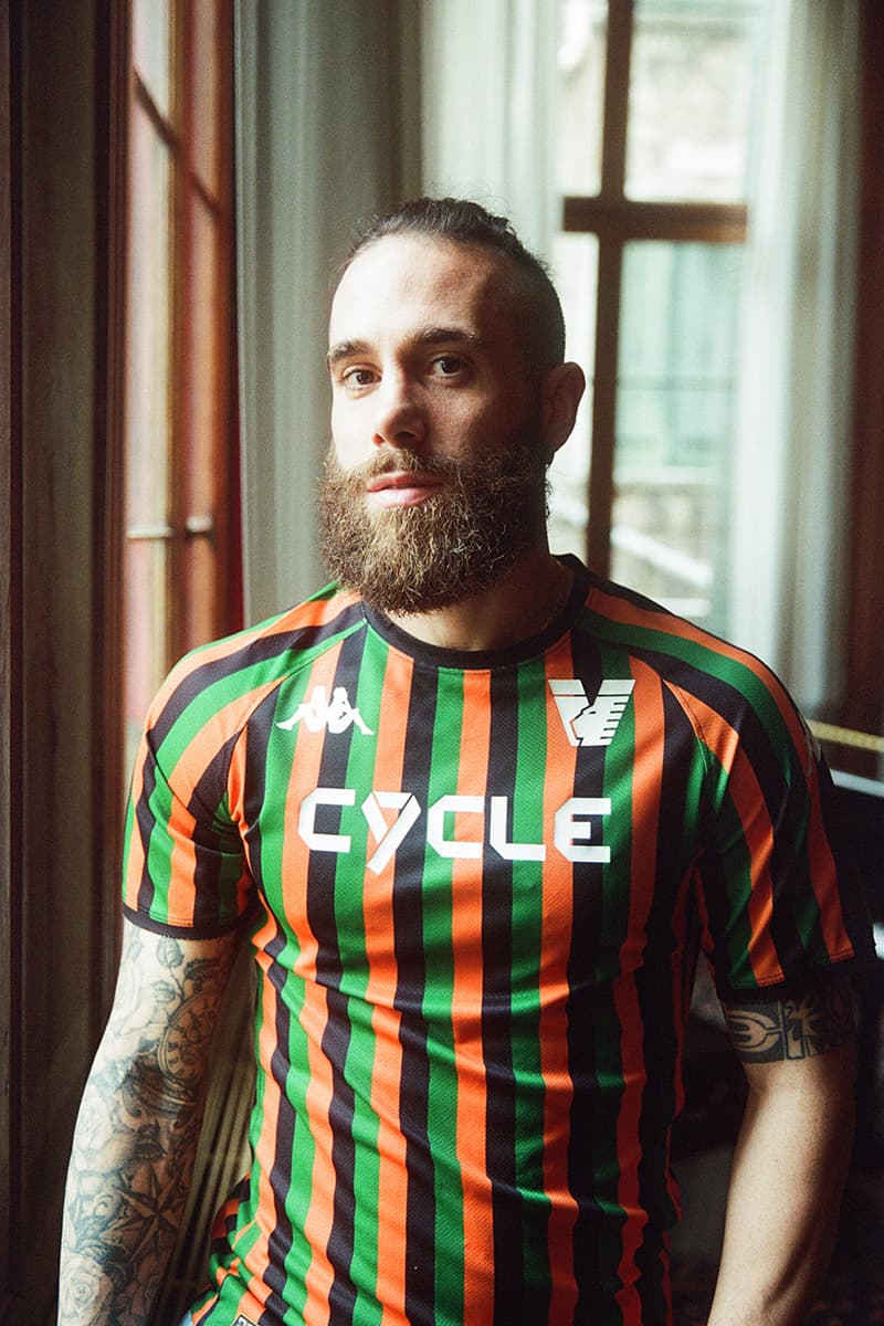 cycle Venezia FC italian denim brand official partner football soccer italy 2023 2024 season pre match Serie B Veneto