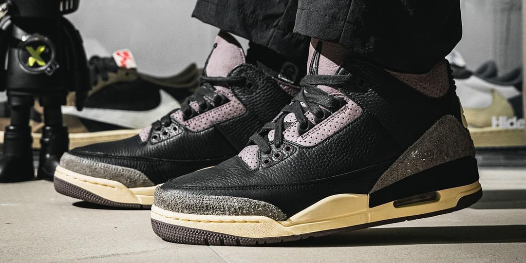 On-Foot Look at the A Ma Maniére x Air Jordan 3 "Black"