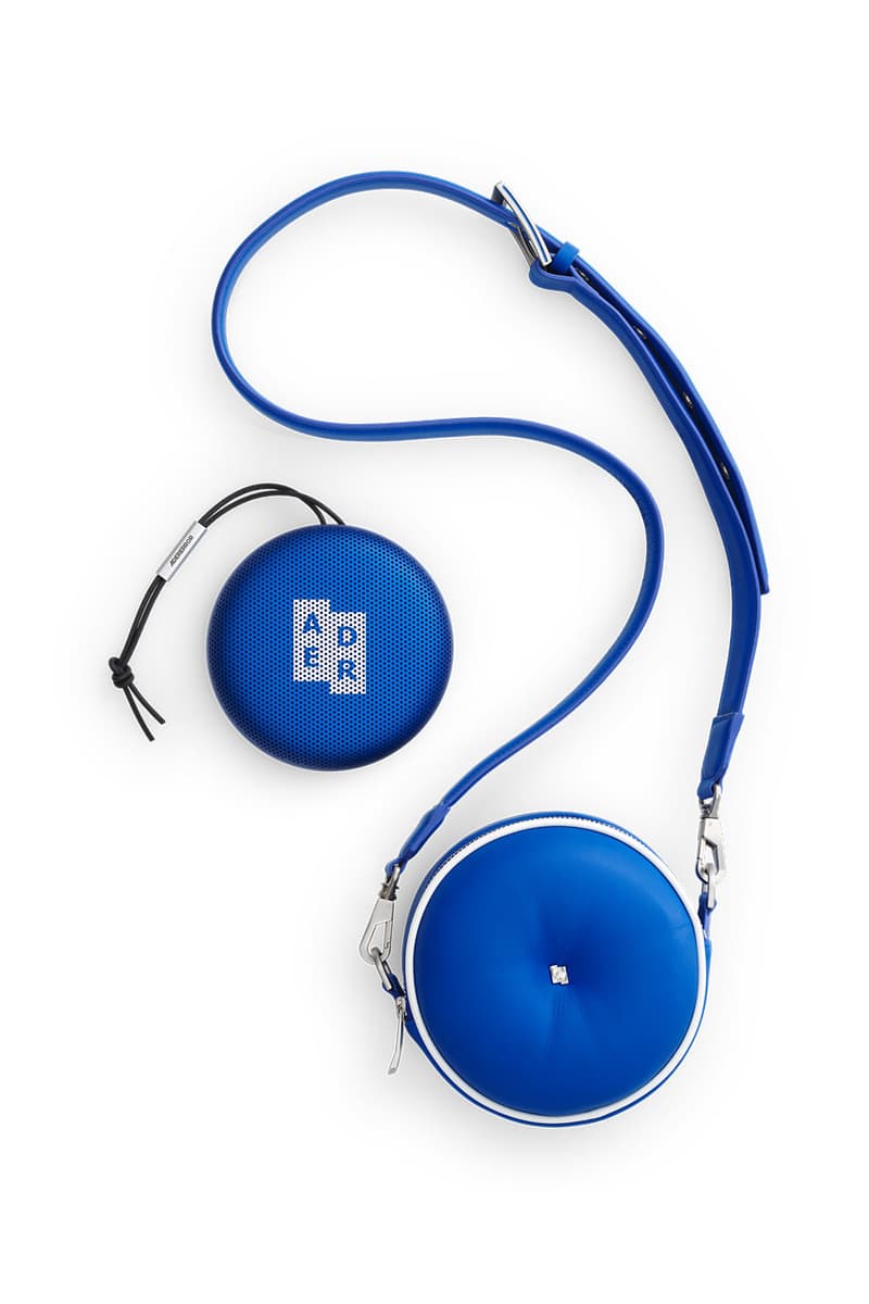 ADER ERROR Bang & Olufsen Z-blue Beosound A1 Speaker Bag Release Info