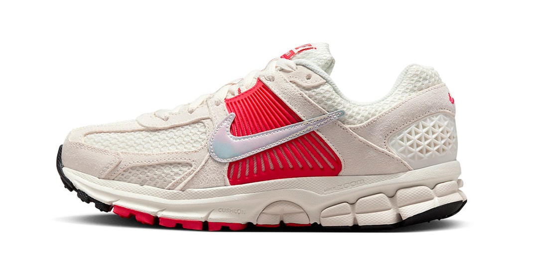 The Nike Zoom Vomero 5 "Sail/Siren Red" Arrives With a Hot Pop of Color