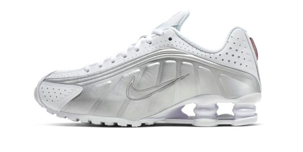 Nike Shox R4 Appears in “White and Metallic Silver”