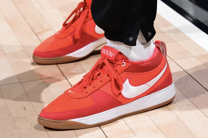 PJ Tucker Reveals His Own Pair of Nike Book 1 "Chapter 0" PEs basketball shoes in salmon red swoosh los angeles clippers snaker king all reds