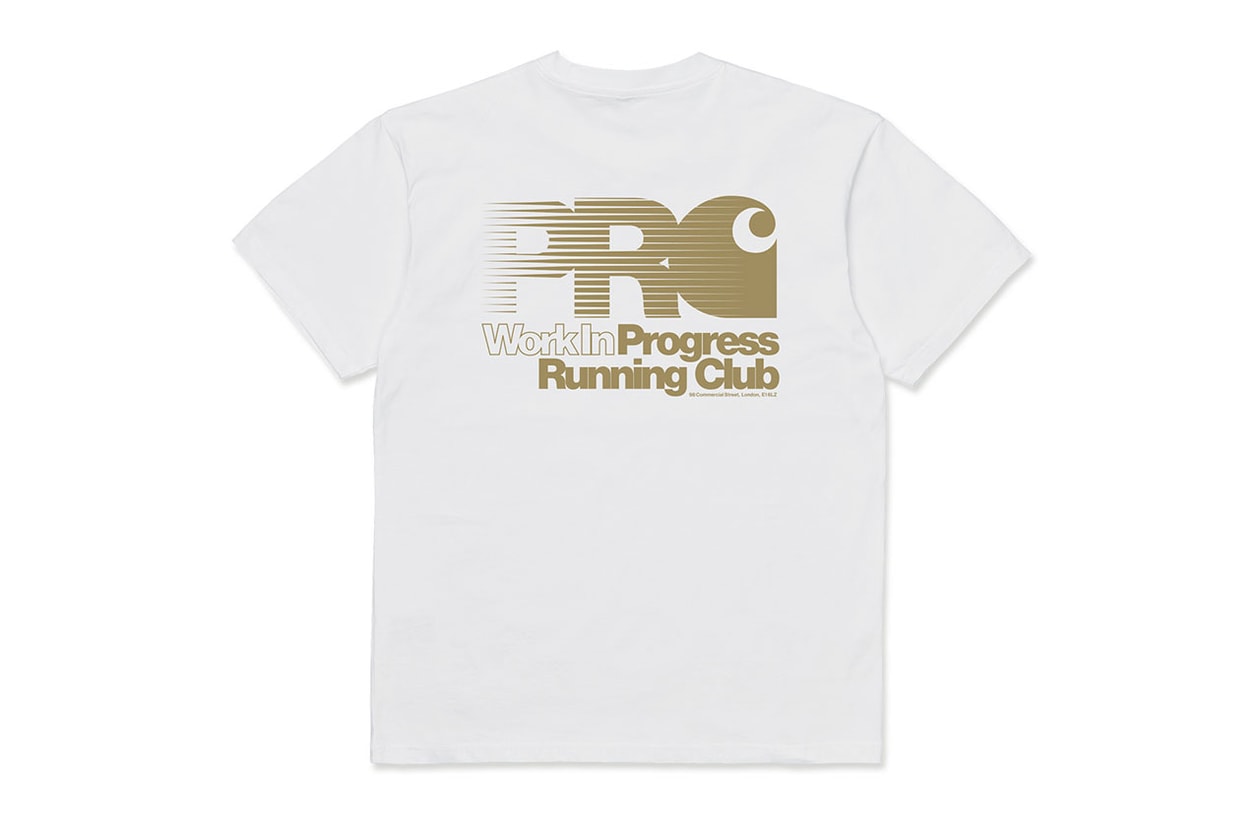 カーハート WIPとプログレスランニングクラブのコラボアイテムをチェック Carhartt WIP x Progress Running Club collab collaboration capsule collection release link price hoodie t shirt graphic work in progress north london east japan store athletic apparel clothing fashion april drop 