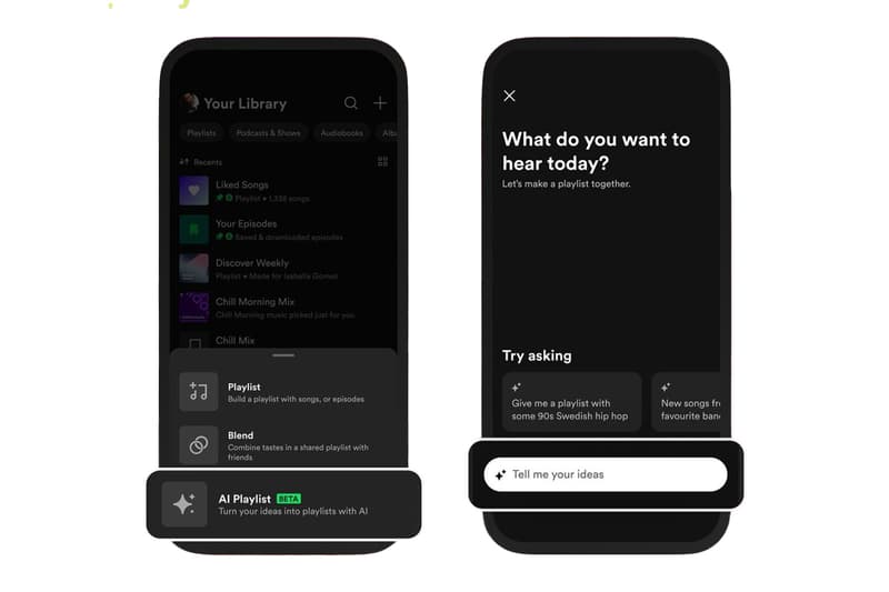 spotify ai playlist text prompt music curation feature beta mode rollout united kingdom austrailia try your library 