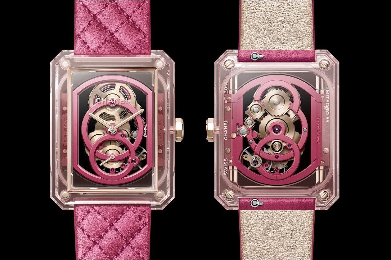 Chanel Watches & Wonders 2024 Novelties Info J12 DIAMOND TOURBILLON CALIBER 5 WATCH J12 X-RAY PINK EDITION WATCH BOY·FRIEND SKELETON X-RAY PINK EDITION WATCH