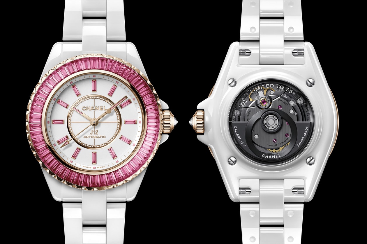 Chanel Watches & Wonders 2024 Novelties Info J12 DIAMOND TOURBILLON CALIBER 5 WATCH J12 X-RAY PINK EDITION WATCH BOY·FRIEND SKELETON X-RAY PINK EDITION WATCH