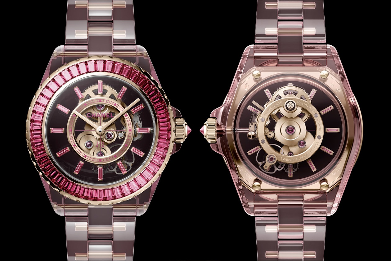 Chanel Watches & Wonders 2024 Novelties Info J12 DIAMOND TOURBILLON CALIBER 5 WATCH J12 X-RAY PINK EDITION WATCH BOY·FRIEND SKELETON X-RAY PINK EDITION WATCH