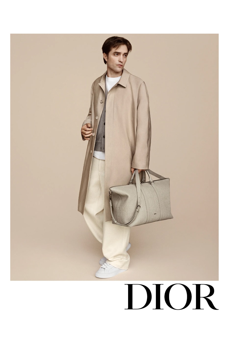Robert Pattinson Fronts Spring 2024 Dior Icons Campaign kim jones capsule british photographer alasdair mclellan suiting tailoring silk blended shirts dior oblique motif gravity leather 