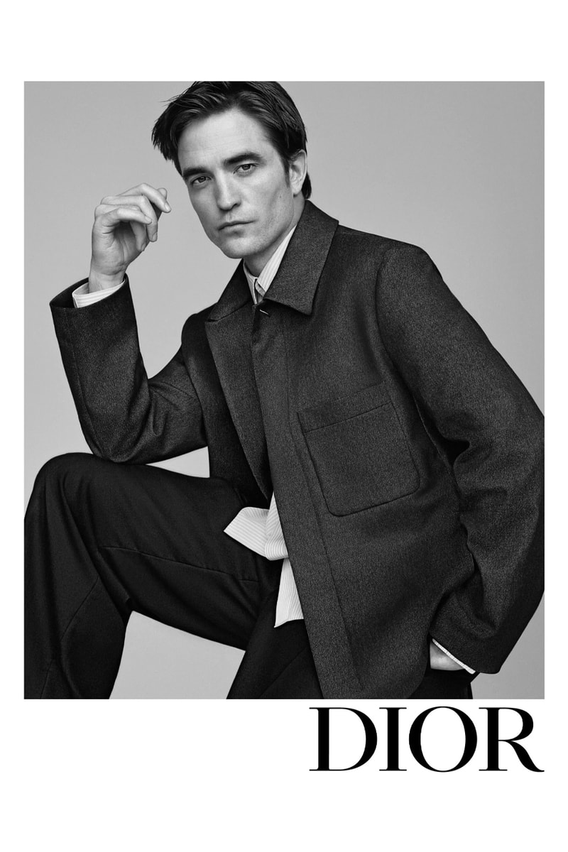 Robert Pattinson Fronts Spring 2024 Dior Icons Campaign kim jones capsule british photographer alasdair mclellan suiting tailoring silk blended shirts dior oblique motif gravity leather 