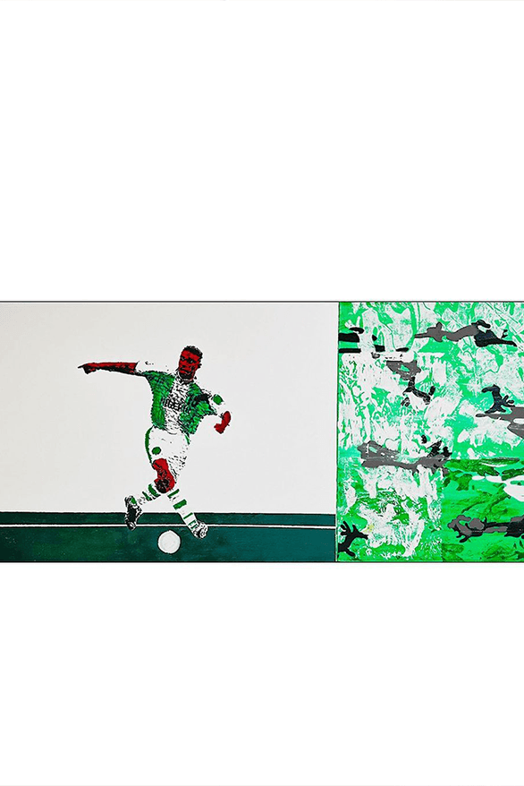 Solider Debut London Exhibition When The Saints Go Marching art show uk west Africa artwork painting sculpture