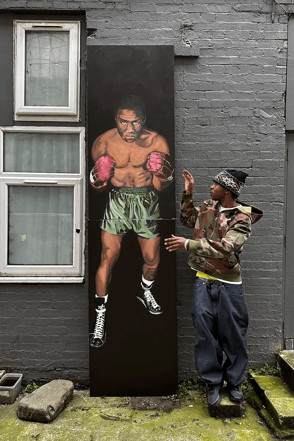 Solider Debut London Exhibition When The Saints Go Marching art show uk west Africa artwork painting sculpture