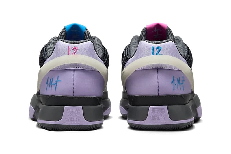 Official Look at the Nike Ja 1 "Personal Touch" Iron Grey/Lilac Bloom-Light Photo Blue-Multi-Color FV1288-001 release info 