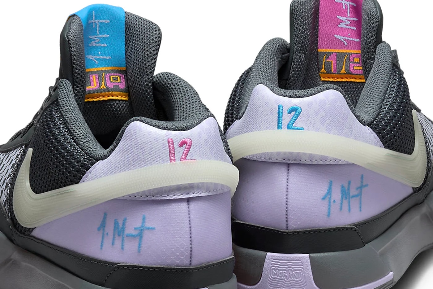 Official Look at the Nike Ja 1 "Personal Touch" Iron Grey/Lilac Bloom-Light Photo Blue-Multi-Color FV1288-001 release info 
