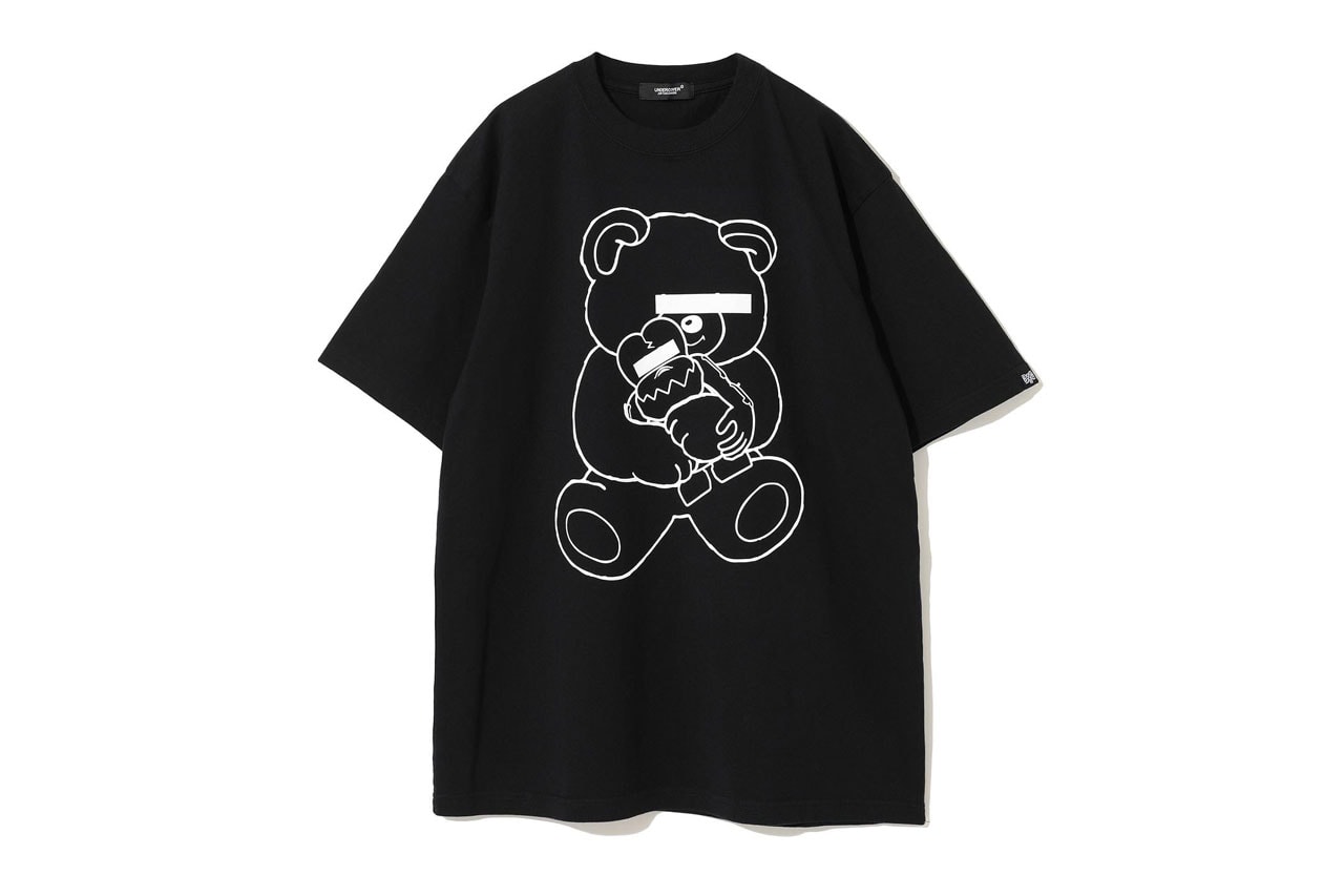 UNDERCOVER and BOUNTY HUNTER Combine Characters in New Collab skull kun figure toy tee figurine bear mascot logo white black colorway price link drop website jun takahaski dover street market ginza webstore