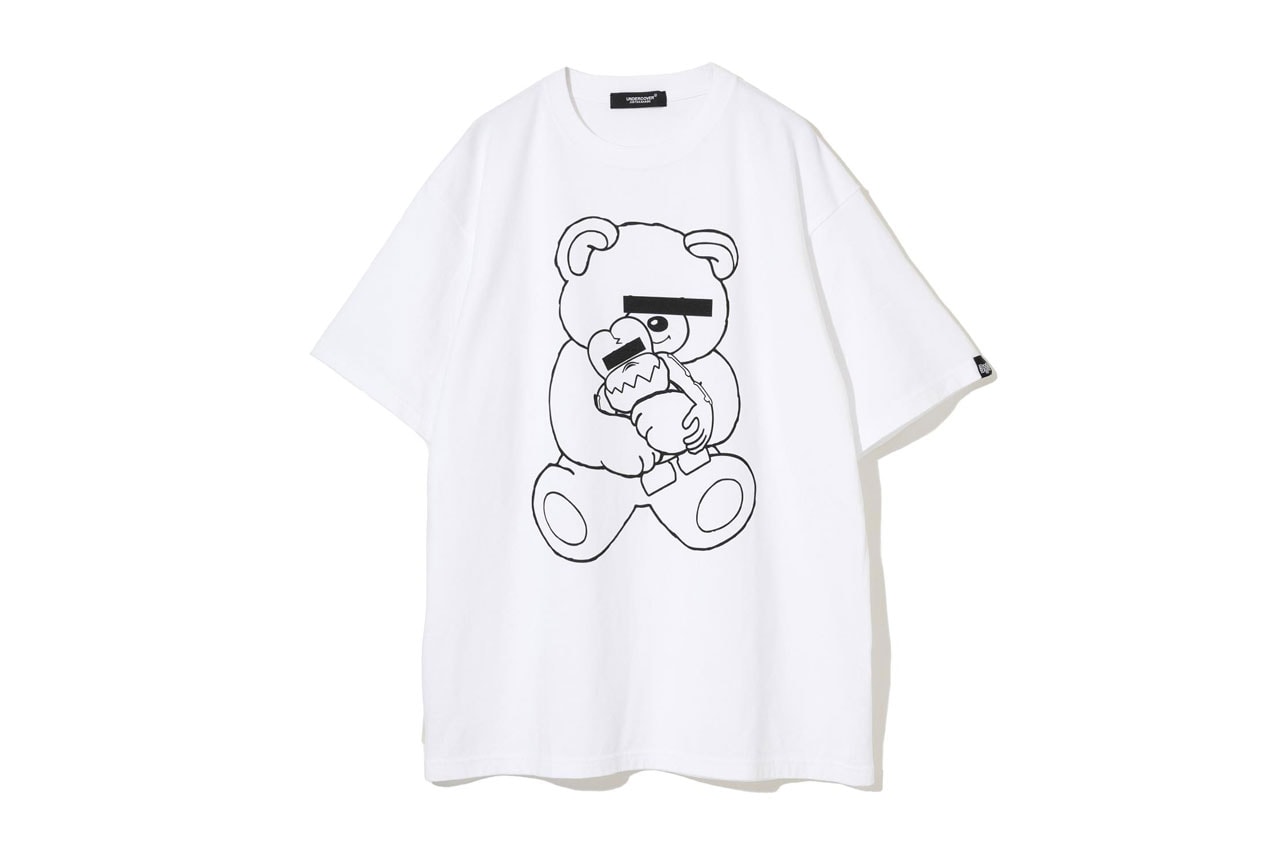 UNDERCOVER and BOUNTY HUNTER Combine Characters in New Collab skull kun figure toy tee figurine bear mascot logo white black colorway price link drop website jun takahaski dover street market ginza webstore