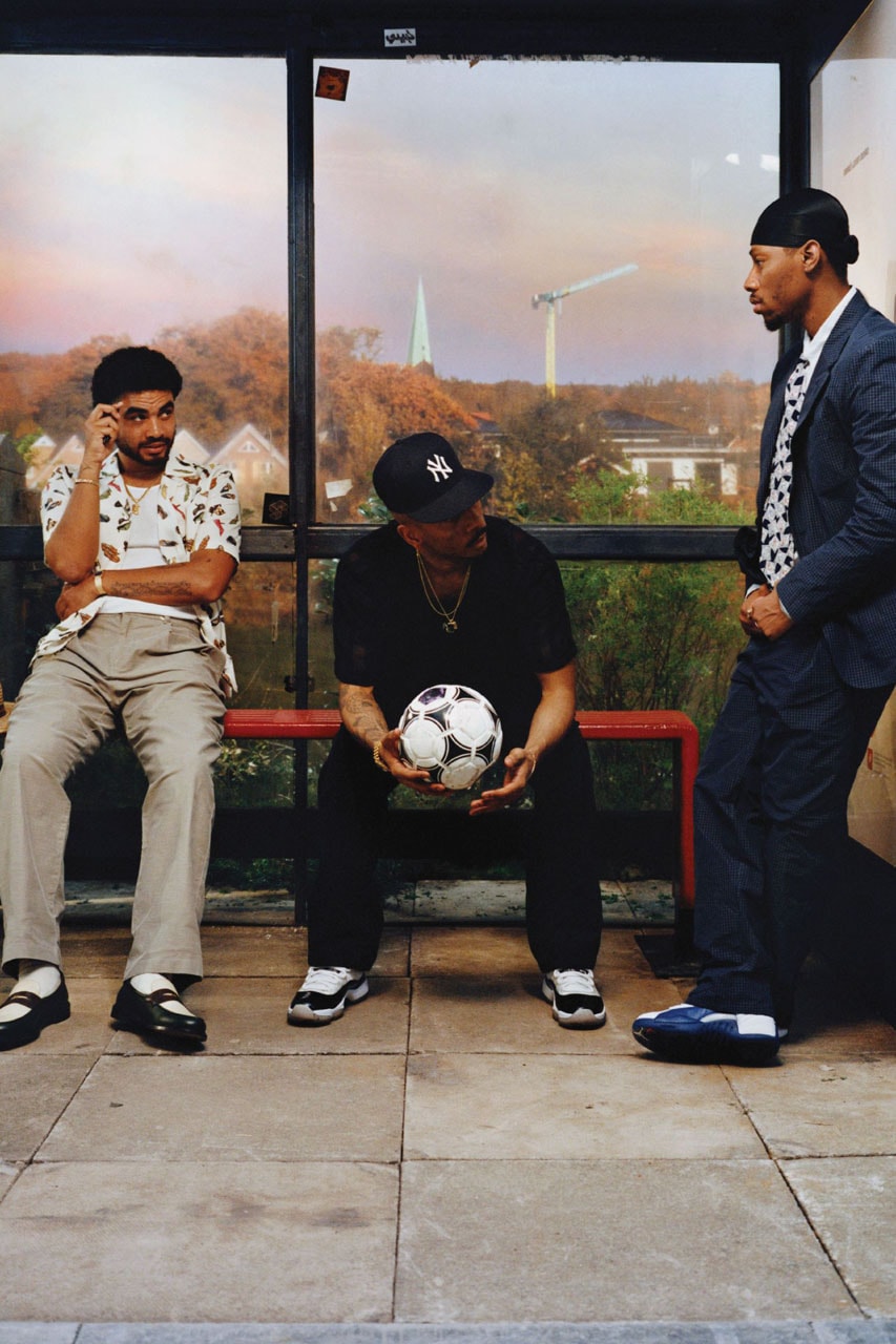 Aimé Leon Dore Goes Across the Pond for New "The World's Borough"  Campaign spring summer 2024 ss24 clothing fashion new york city queens lookbook collection nyc loyle carner leah williamson Loyle Carner, Gabriel Moses, Declan Rice, Leah Williamson and Rio Ferdinand