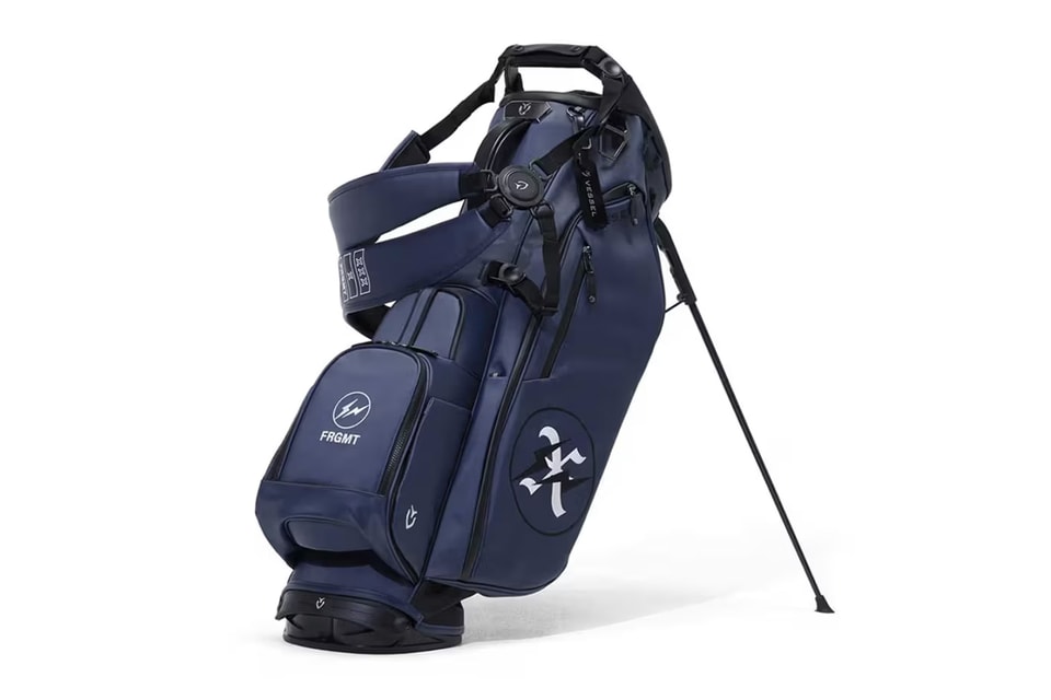 GOD SELECTION XXX x fragment design Debuts Navy Golf Bag | Hypebeast