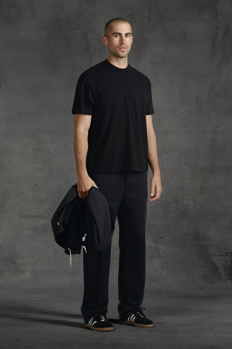 JJJJound Sticks To Monochromatic Black Premium Basics for Its Latest Spring 2024 Delivery release info clothes minimalistic functional subtle