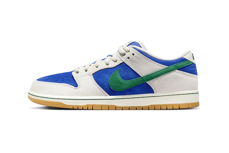 Official Look at the Nike SB Dunk Low "Phantom/Hyper Royal" Malachite HF3704-001 swoosh skate shoes low tops swoosh