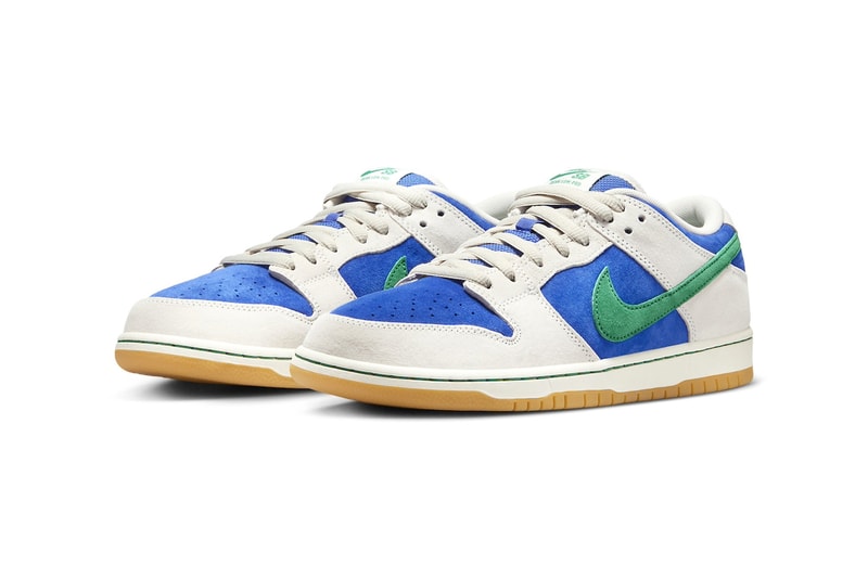 Official Look at the Nike SB Dunk Low "Phantom/Hyper Royal" Malachite HF3704-001 swoosh skate shoes low tops swoosh