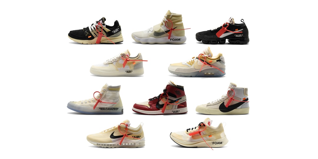 The Complete Off-White™ x Nike "The Ten" Set Is Going up for Auction