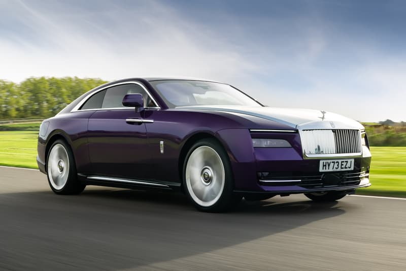 Rolls-Royce Spectre Test Drive Review Photos Purple Luxury Quiet Still Comfort Driver Passenger Solid