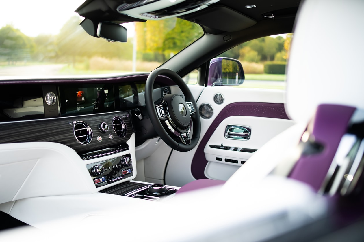 Rolls-Royce Spectre Test Drive Review Photos Purple Luxury Quiet Still Comfort Driver Passenger Solid