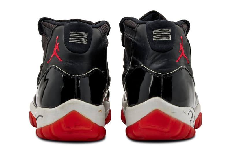 Michael Jordan 1996 NBA Finals Game Worn and Signed Air Jordan 11s Auction for 482 600 USD sothebys