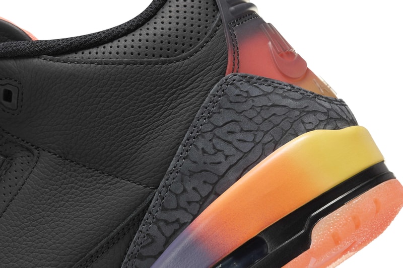 First Look at the J Balvin x Air Jordan 3 "Rio" Black/Solar Flare-Total Crimson Abyss jimmy butler new york city basketball pickup game never before seen colorway jordan brand
