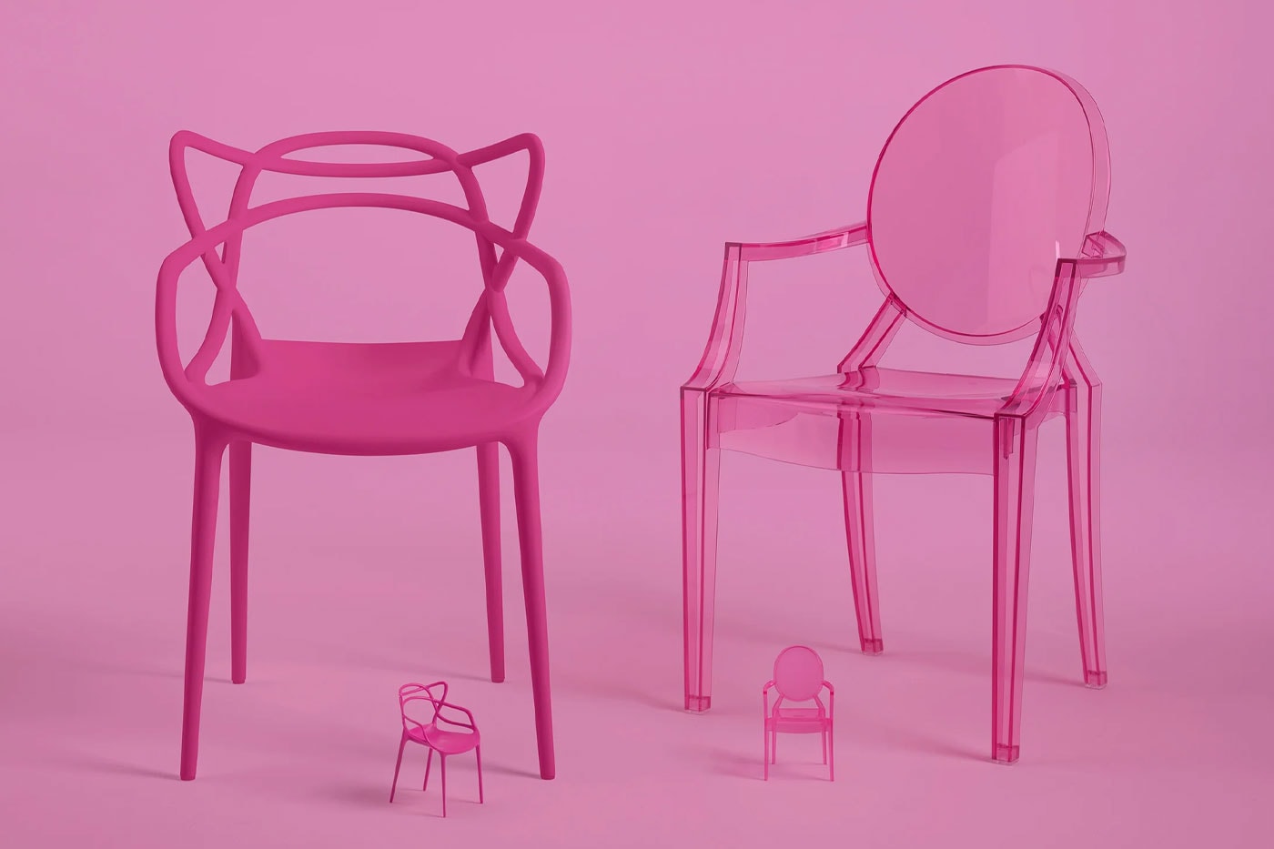 Kartell Mattel Barbie Pink Chair Collection Milan Design Week Release Info