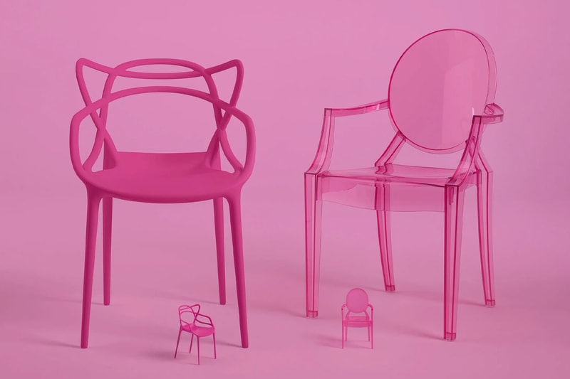 Kartell Mattel Barbie Pink Chair Collection Milan Design Week Release Info