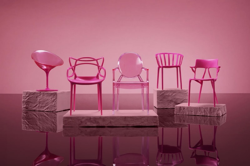 Kartell Mattel Barbie Pink Chair Collection Milan Design Week Release Info