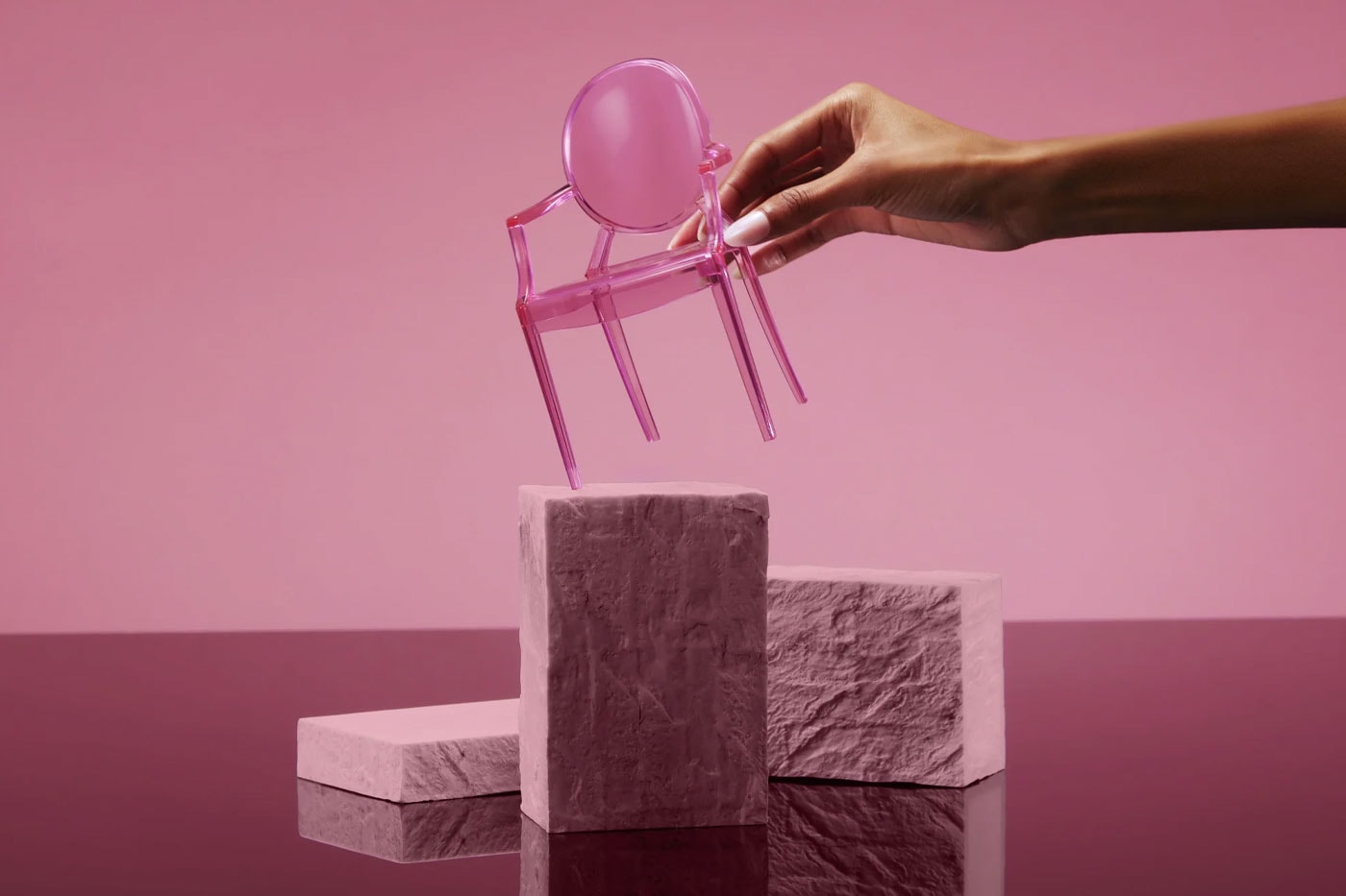 Kartell Mattel Barbie Pink Chair Collection Milan Design Week Release Info