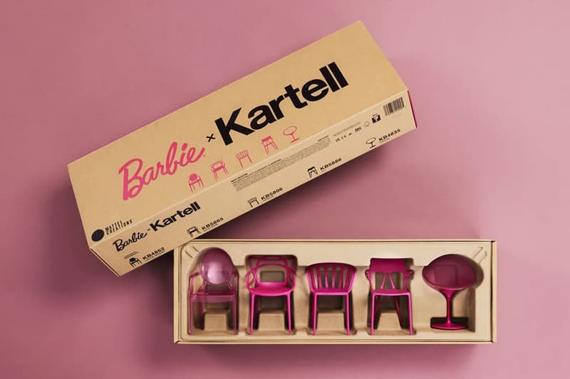 Kartell Mattel Barbie Pink Chair Collection Milan Design Week Release Info