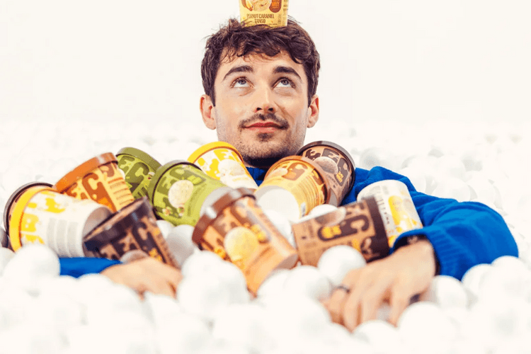 Charles Leclerc Decks the Frozen Aisle With Low-Calorie Ice Cream Brand, LEC