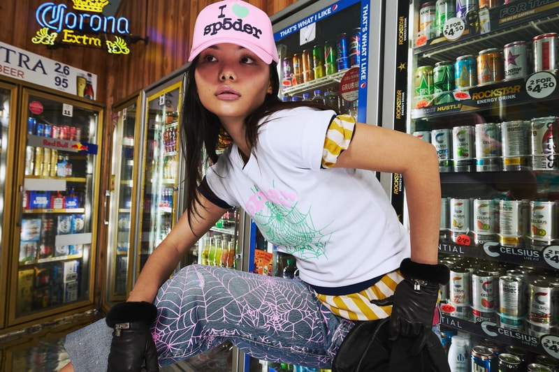 SP5DER Spins a Pink Web for New April Drop Fashion