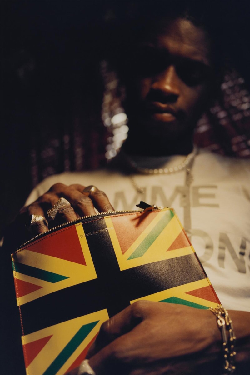 Denim Tears Reveals Collaborative COMME Des GARÇONS Wallet Release info cdg african diaspora british flag dsm dover street market