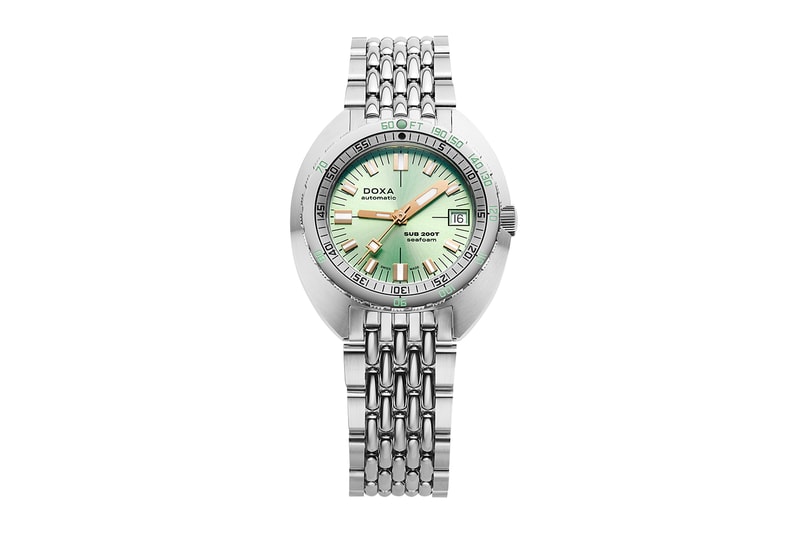 DOXA Sub 200T Seafoam Watches of Switzerland Exclusive Release Info