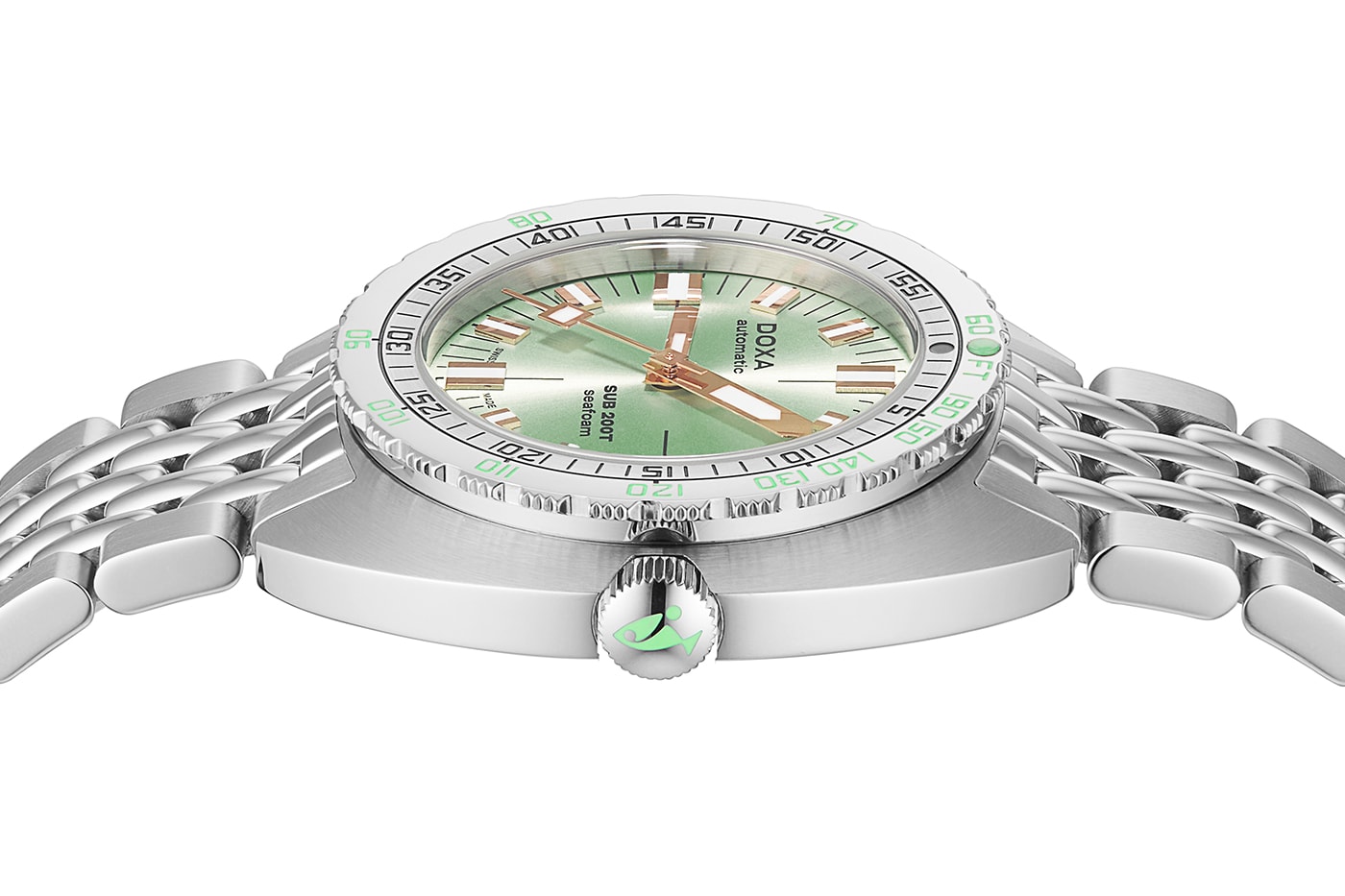 DOXA Sub 200T Seafoam Watches of Switzerland Exclusive Release Info