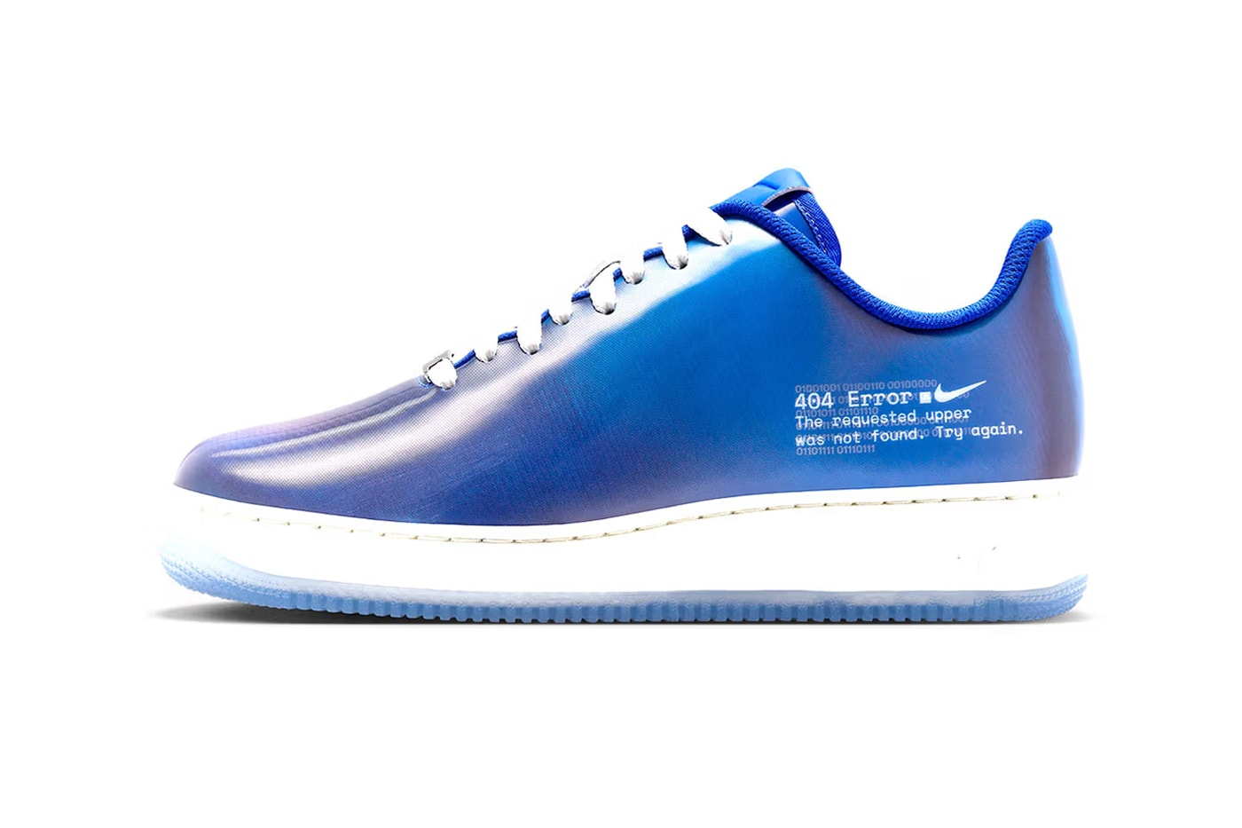 The Nike Air Force 1 Low "404 Error" is Now Numbered lenticular material upper internet online release date images swoosh message screen logo footwear price preorder app website