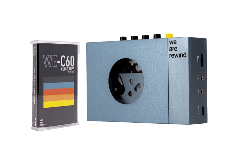 We Are Rewind Cassette Player  Minimal Aluminum Design Modern Features technology battery bluetooth development charger details buy