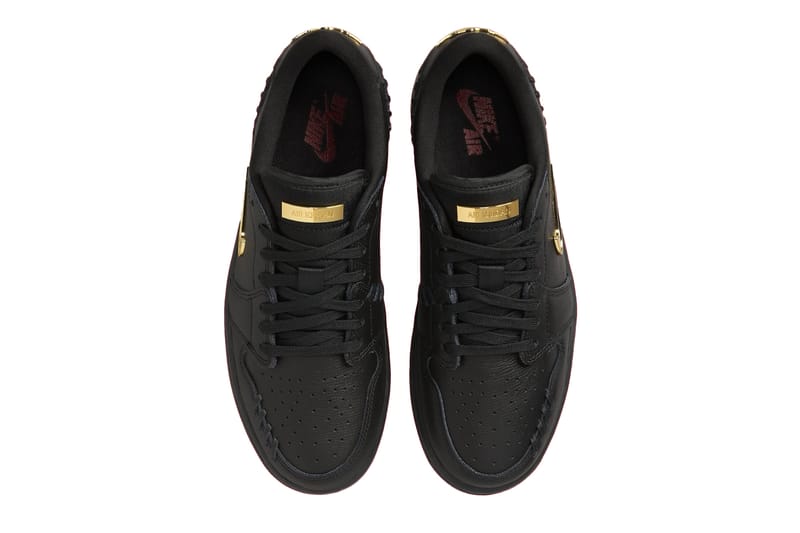 jordan 1 low black and gold