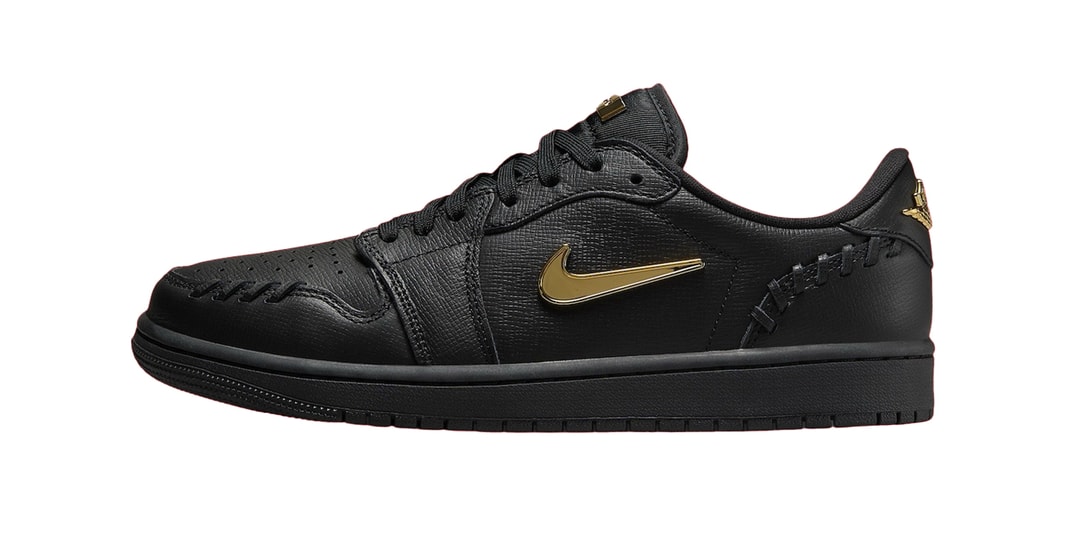 Official Look at the Air Jordan 1 Low Method of Make "Black/Metallic Gold"