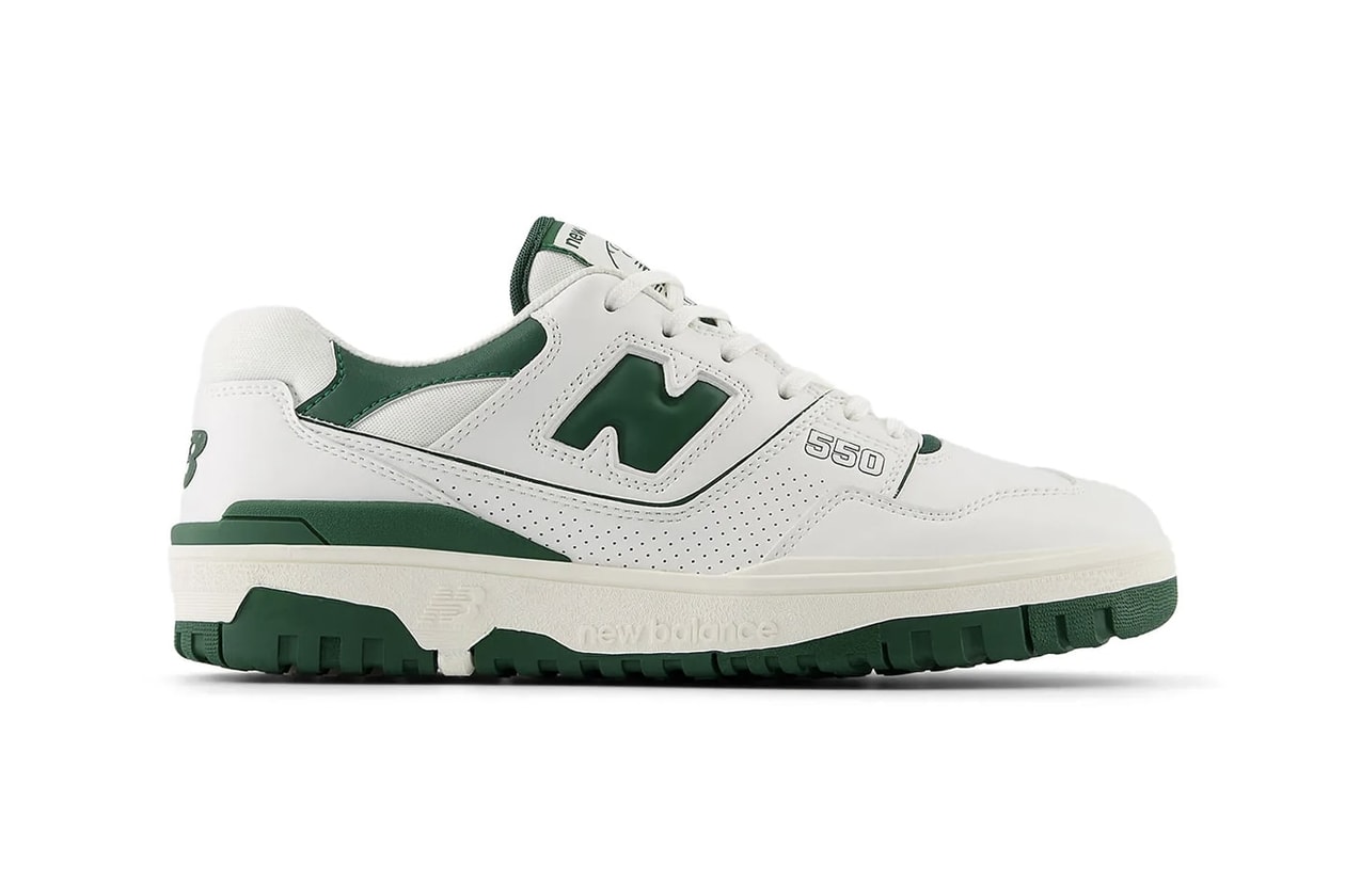 new balance malbon 550 golf white green navy black debut date release info price collaboration collection mg550wg shoes spikeless