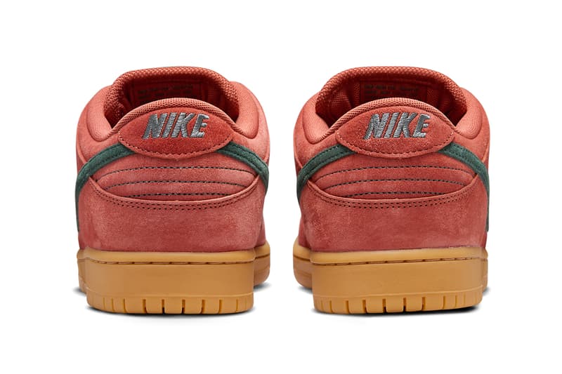 Initial Look at the Nike SB Dunk Low "Burnt Sunrise" HF3704-800 release info suede fall autumn colors fierty tones rich palette 