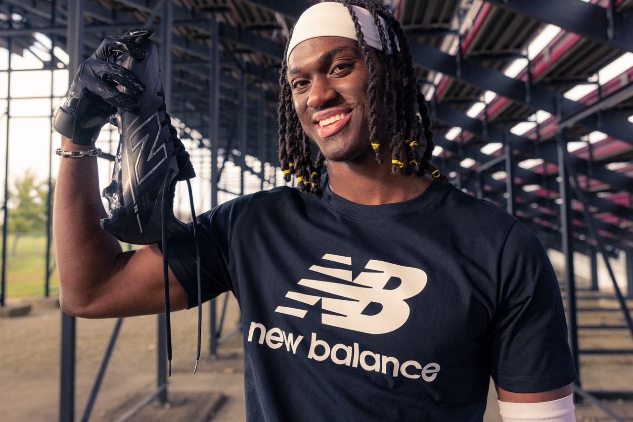 Marvin Harrison Jr. Joins New Balance announcement info american football cleats prodigy fortress